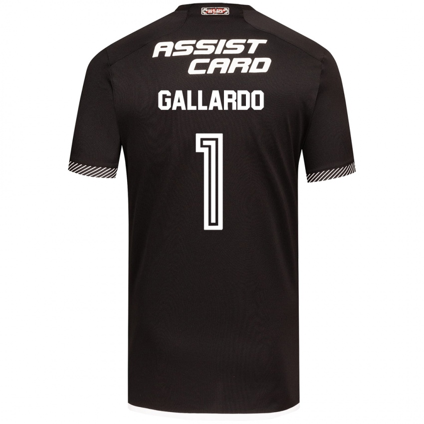 Bambino Maglia Alexia Gallardo #1 Nero Bianco Kit Gara Away 2024/25 Maglietta