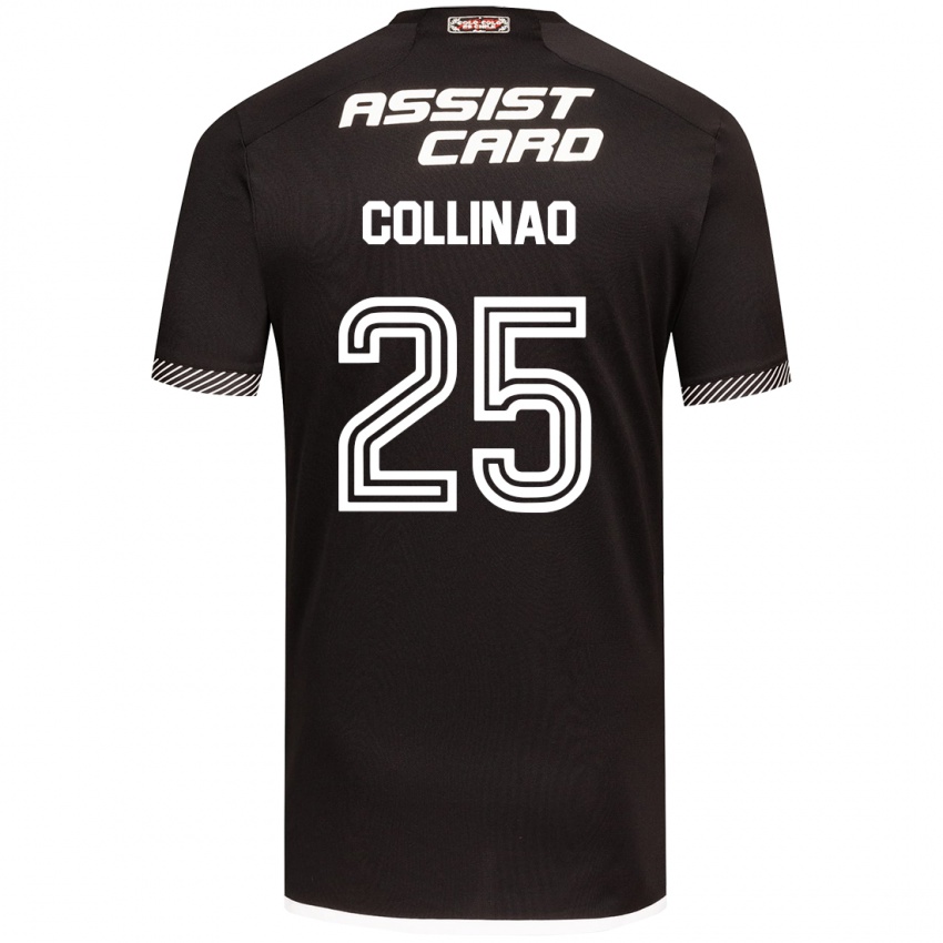 Bambino Maglia Margarita Collinao #25 Nero Bianco Kit Gara Away 2024/25 Maglietta