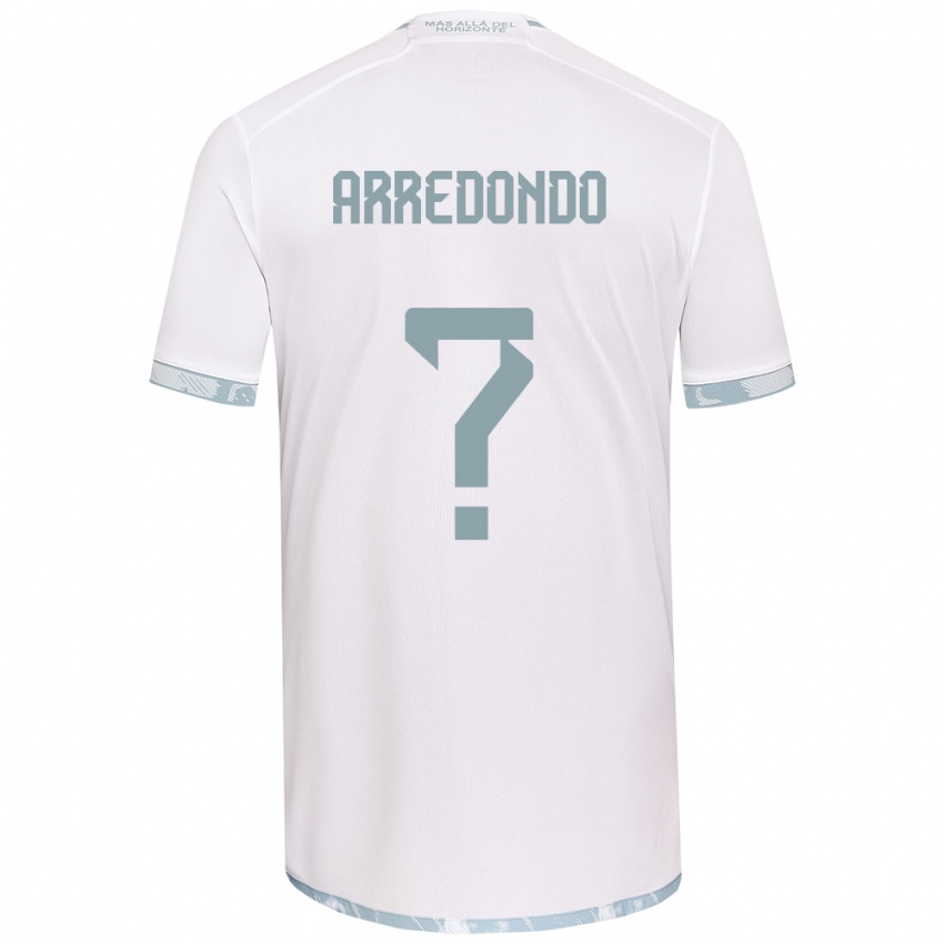 Bambino Maglia Milovan Arredondo #0 Bianco Grigio Kit Gara Away 2024/25 Maglietta