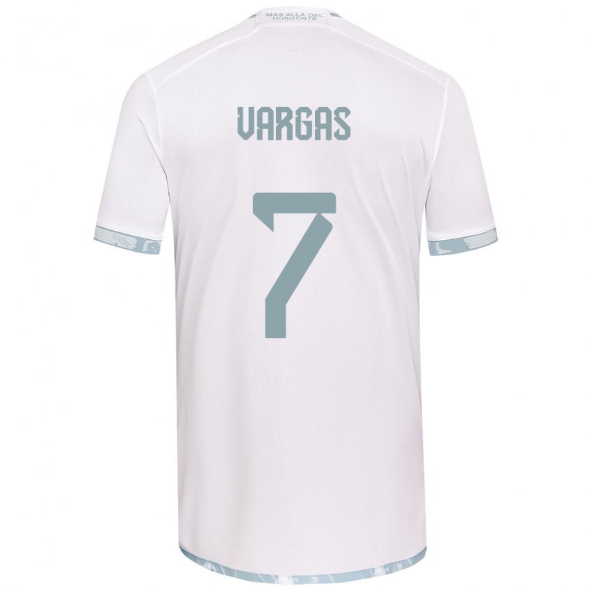 Bambino Maglia Jeisson Vargas #7 Bianco Grigio Kit Gara Away 2024/25 Maglietta