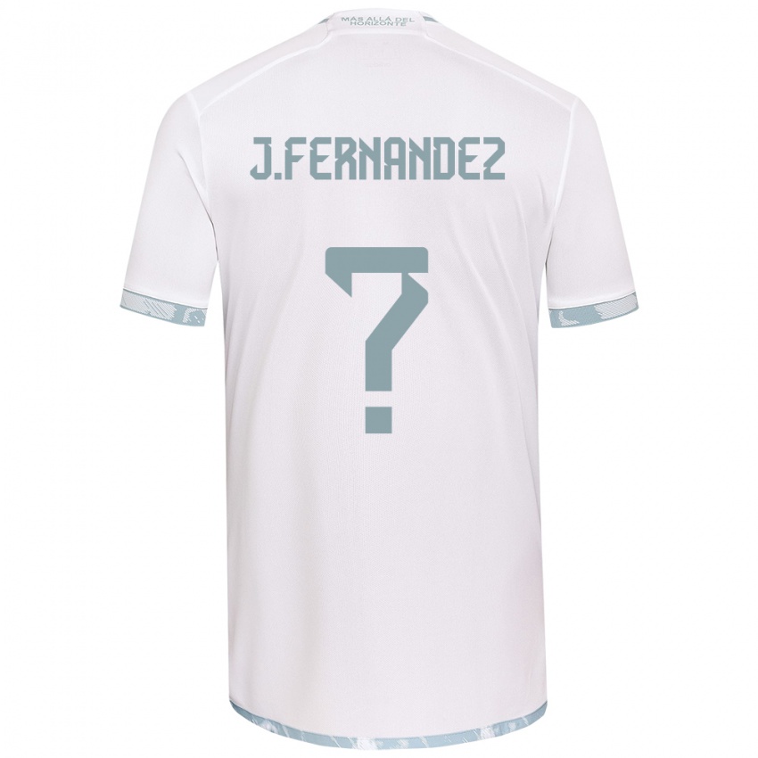 Bambino Maglia José Matías Fernández #0 Bianco Grigio Kit Gara Away 2024/25 Maglietta