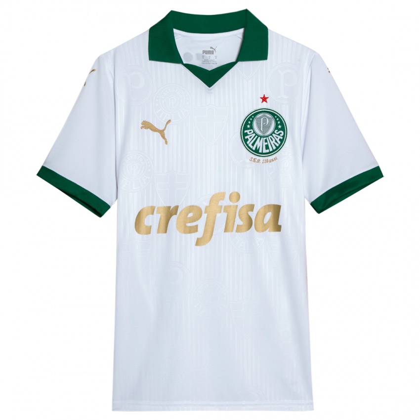 Bambino Maglia Rony #10 Bianco Verde Kit Gara Away 2024/25 Maglietta