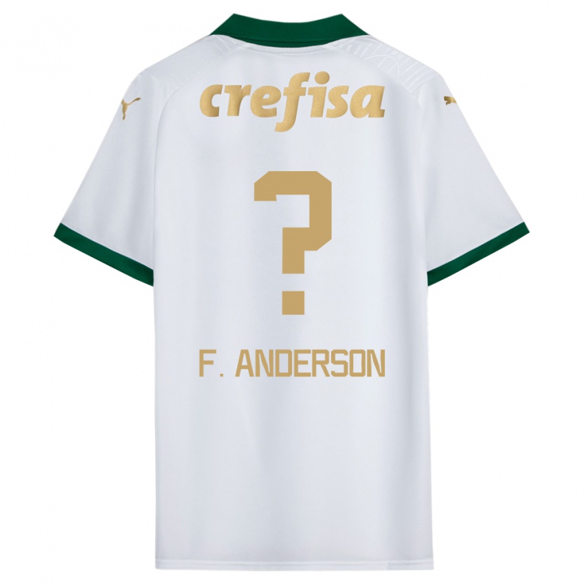 Bambino Maglia Felipe Anderson #0 Bianco Verde Kit Gara Away 2024/25 Maglietta