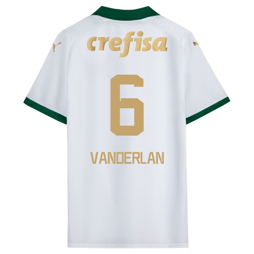 Bambino Maglia Vanderlan #6 Bianco Verde Kit Gara Away 2024/25 Maglietta