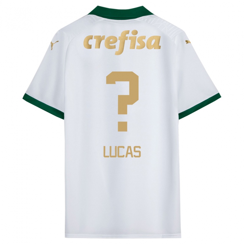 Bambino Maglia André Lucas #0 Bianco Verde Kit Gara Away 2024/25 Maglietta