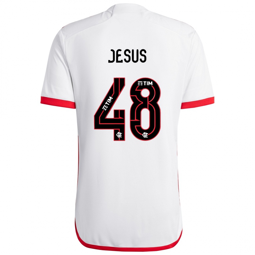 Bambino Maglia Igor Jesus #48 Bianco Rosso Kit Gara Away 2024/25 Maglietta