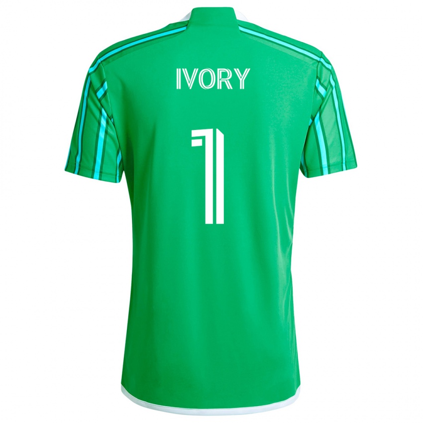 Uomo Maglia Laurel Ivory #1 Verde Bianco Kit Gara Home 2024/25 Maglietta