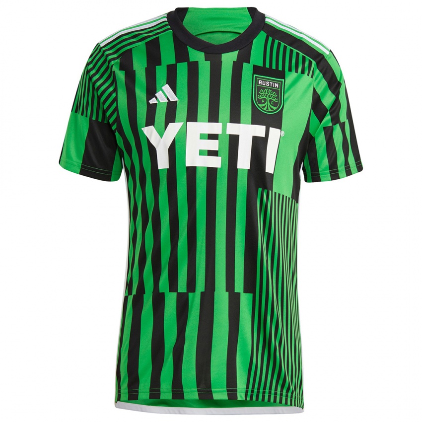 Uomo Maglia Il Tuo Nome #0 Verde Nero Kit Gara Home 2024/25 Maglietta