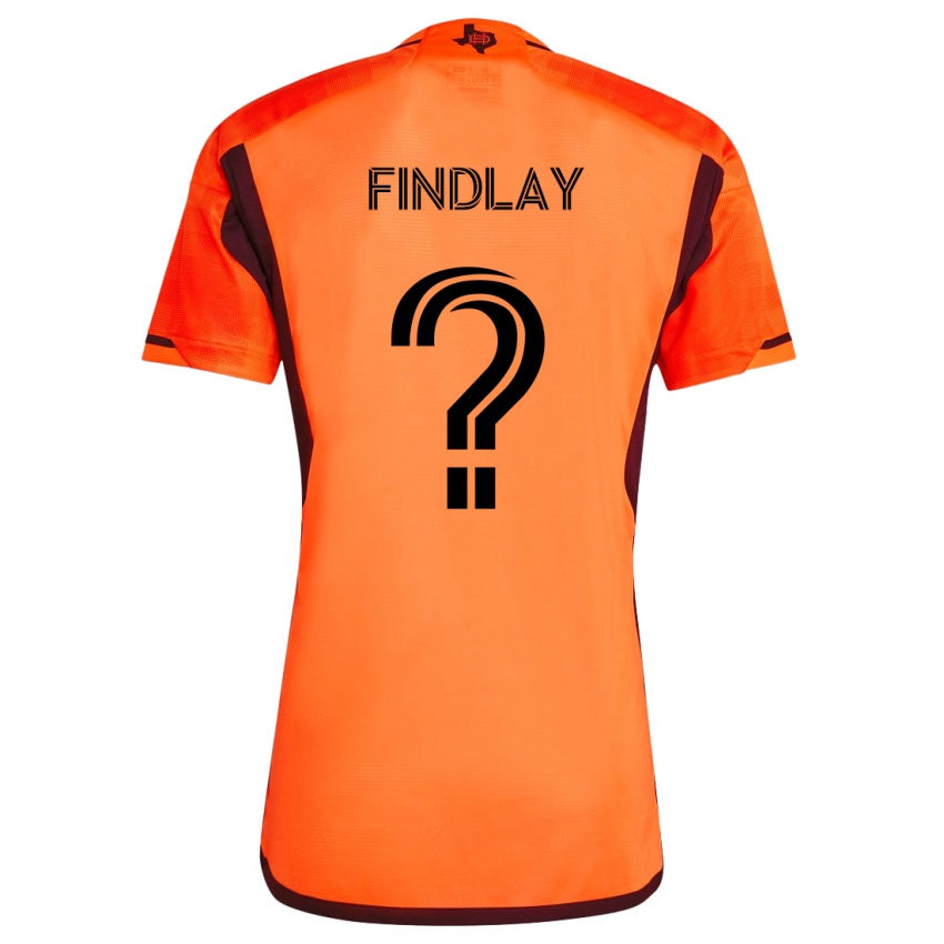 Uomo Maglia Maddox Findlay #0 Arancione Nero Kit Gara Home 2024/25 Maglietta