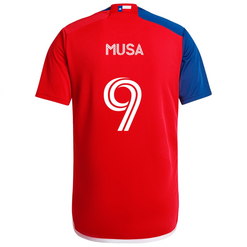 Uomo Maglia Petar Musa #9 Blu Rosso Kit Gara Home 2024/25 Maglietta