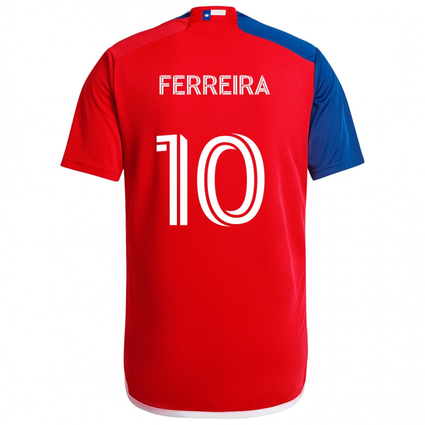 Uomo Maglia Jesús Ferreira #10 Blu Rosso Kit Gara Home 2024/25 Maglietta