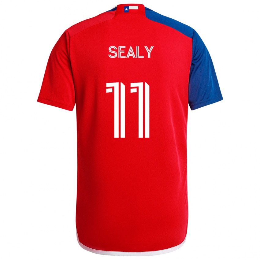 Uomo Maglia Dante Sealy #11 Blu Rosso Kit Gara Home 2024/25 Maglietta