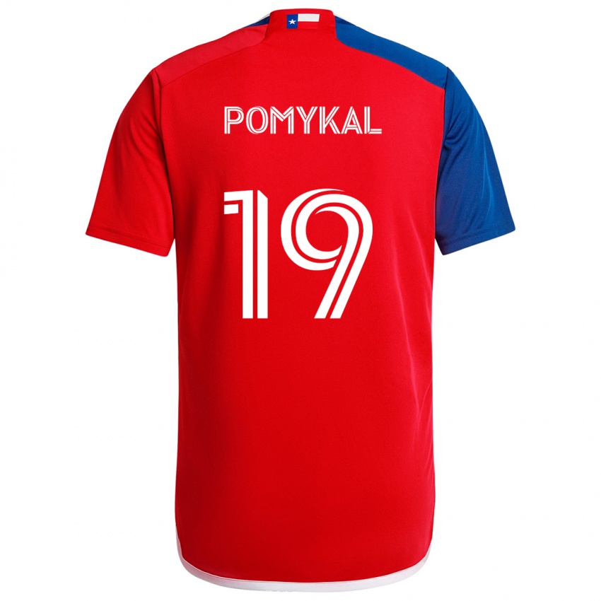 Uomo Maglia Paxton Pomykal #19 Blu Rosso Kit Gara Home 2024/25 Maglietta