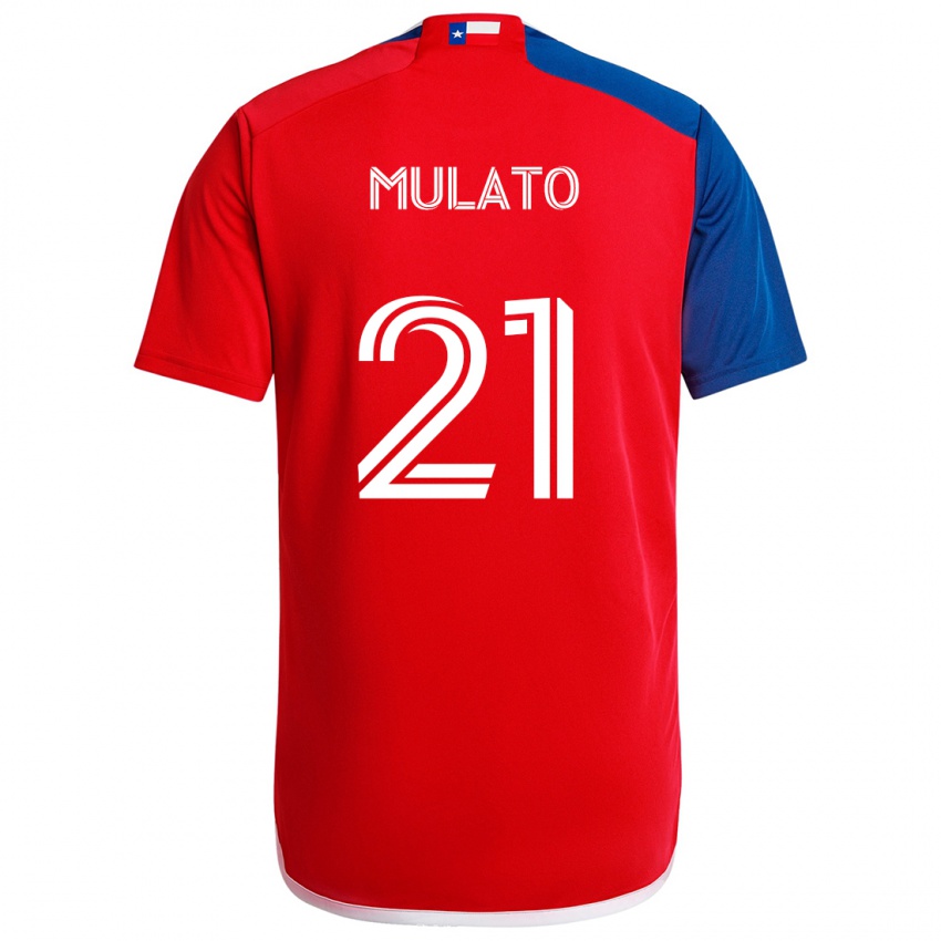 Uomo Maglia José Mulato #21 Blu Rosso Kit Gara Home 2024/25 Maglietta