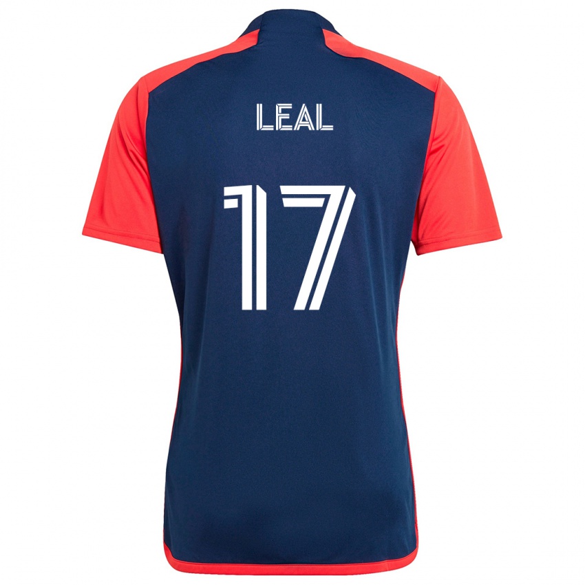 Uomo Maglia Patrick Leal #17 Blu Rosso Kit Gara Home 2024/25 Maglietta