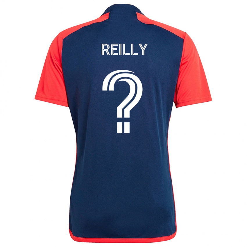 Uomo Maglia Aidan Reilly #0 Blu Rosso Kit Gara Home 2024/25 Maglietta