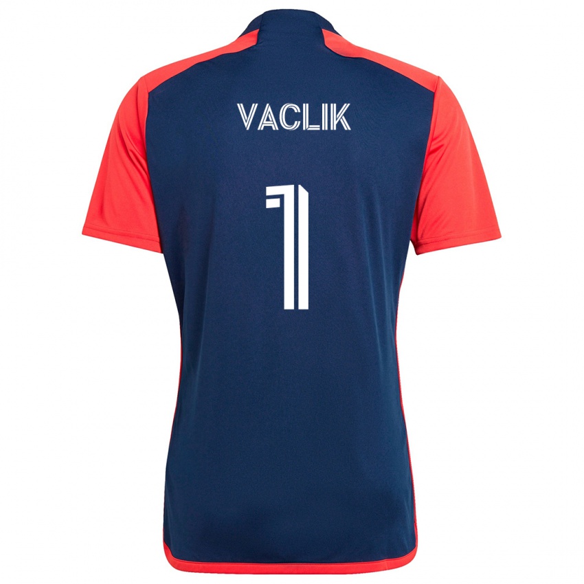 Uomo Maglia Tomas Vaclik #1 Blu Rosso Kit Gara Home 2024/25 Maglietta