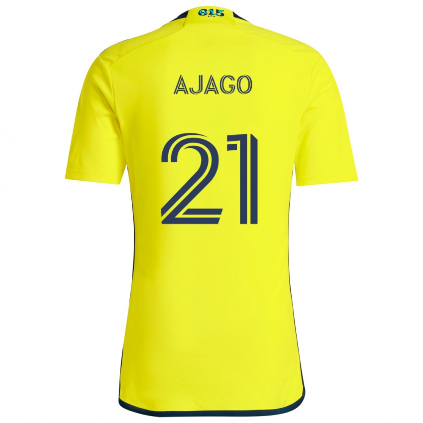 Uomo Maglia Forster Ajago #21 Giallo Blu Kit Gara Home 2024/25 Maglietta