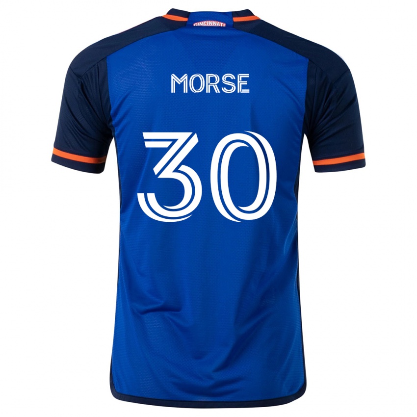 Uomo Maglia Hunter Morse #30 Blu Bianco Kit Gara Home 2024/25 Maglietta