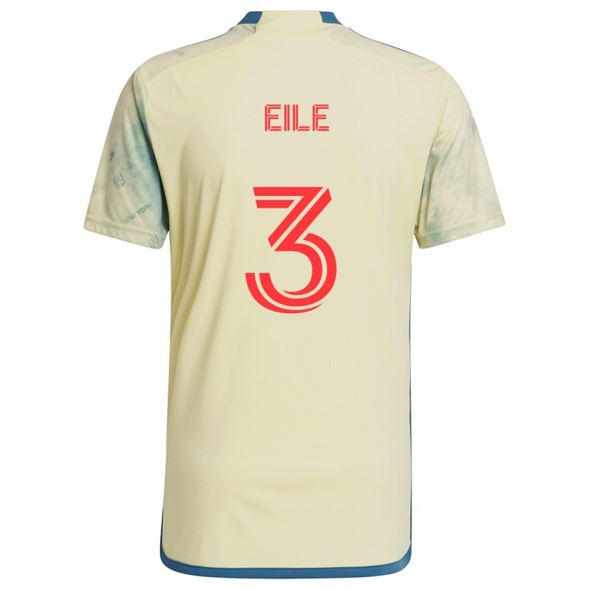 Uomo Maglia Noah Eile #3 Giallo Rosso Blu Kit Gara Home 2024/25 Maglietta