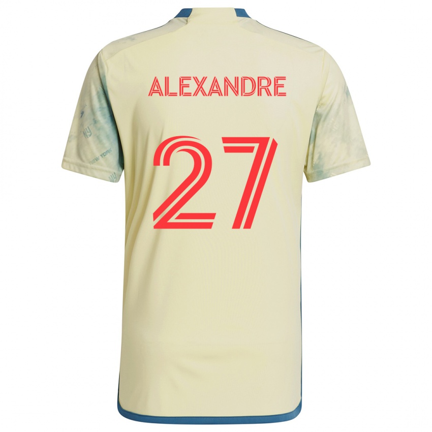 Uomo Maglia Davi Alexandre #27 Giallo Rosso Blu Kit Gara Home 2024/25 Maglietta