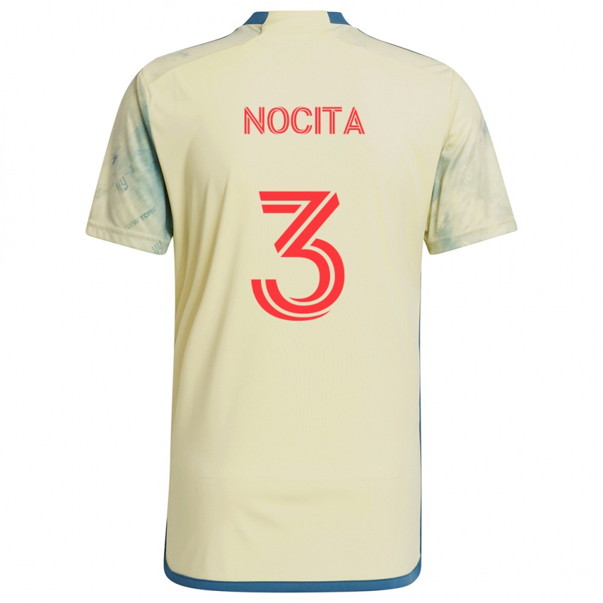 Uomo Maglia Matthew Nocita #3 Giallo Rosso Blu Kit Gara Home 2024/25 Maglietta