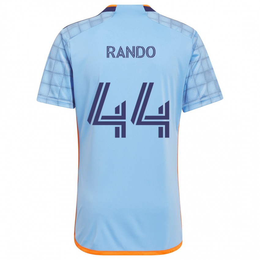 Uomo Maglia Alex Rando #44 Blu Arancione Kit Gara Home 2024/25 Maglietta