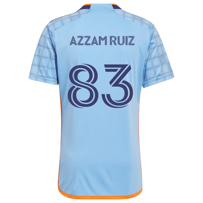 Uomo Maglia Camil Azzam Ruiz #83 Blu Arancione Kit Gara Home 2024/25 Maglietta