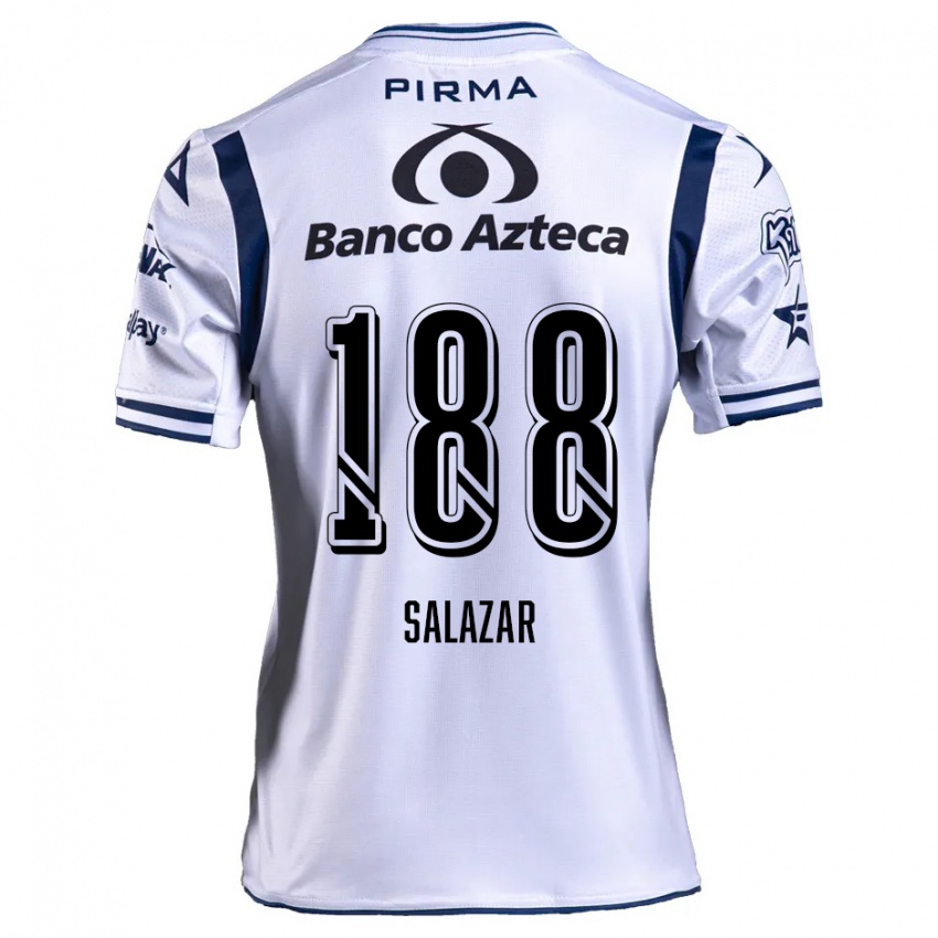 Uomo Maglia Ronaldo Salazar #188 Bianco Blu Navy Kit Gara Home 2024/25 Maglietta