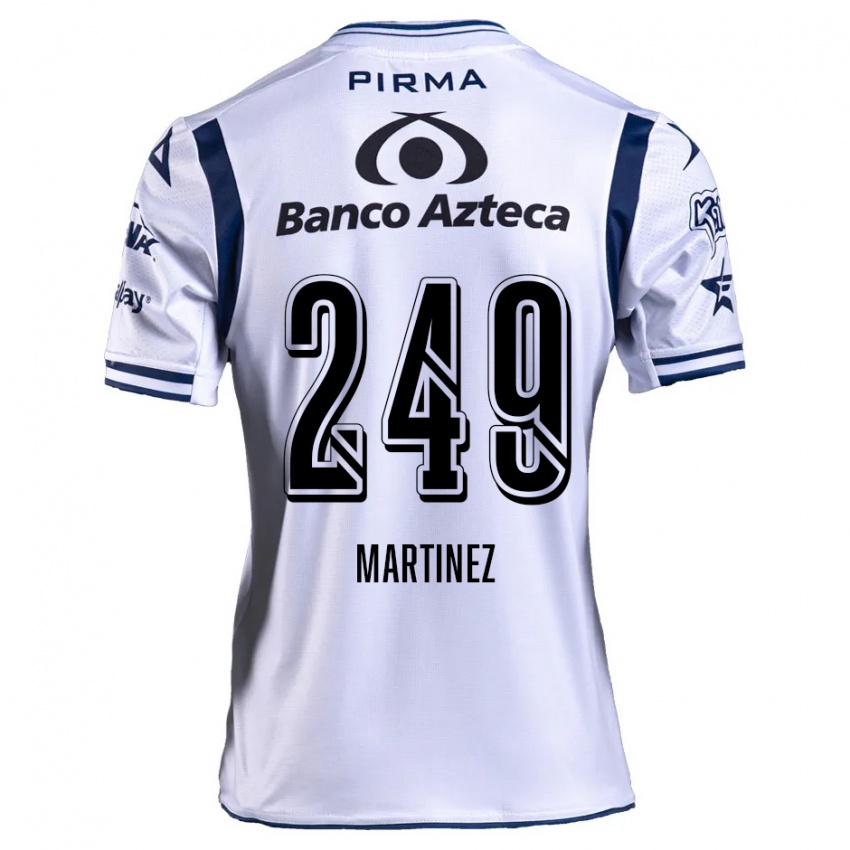 Uomo Maglia Juan Martínez #249 Bianco Blu Navy Kit Gara Home 2024/25 Maglietta