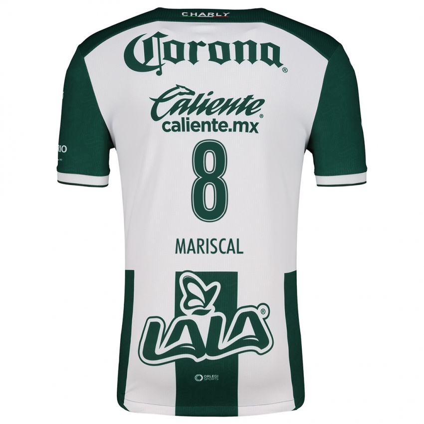 Uomo Maglia Salvador Mariscal #8 Verde Bianco Kit Gara Home 2024/25 Maglietta