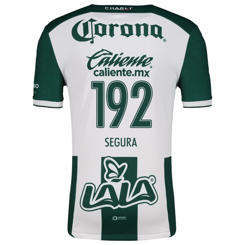 Uomo Maglia Gustavo Segura #192 Verde Bianco Kit Gara Home 2024/25 Maglietta