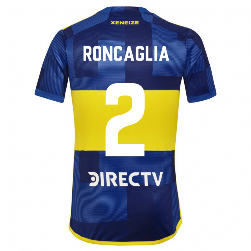 Uomo Maglia Facundo Roncaglia #2 Blu Giallo Kit Gara Home 2024/25 Maglietta