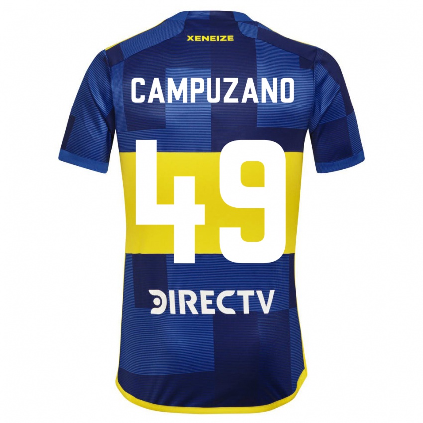 Uomo Maglia Jorman Campuzano #49 Blu Giallo Kit Gara Home 2024/25 Maglietta