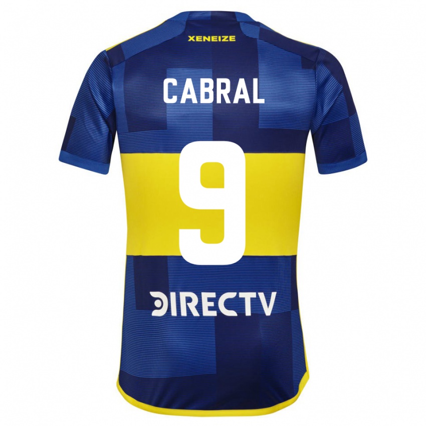 Uomo Maglia Bruno Cabral #9 Blu Giallo Kit Gara Home 2024/25 Maglietta