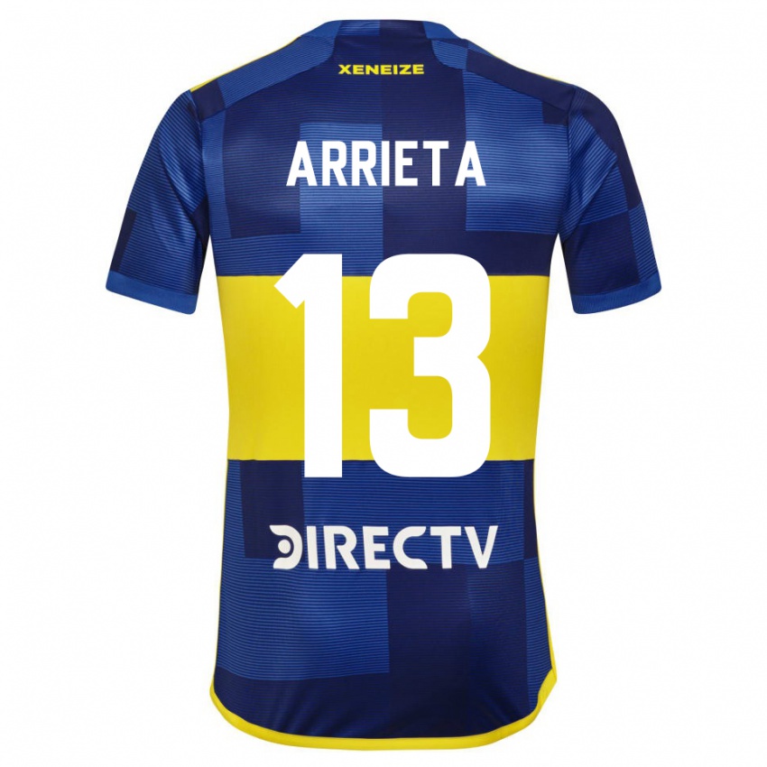 Uomo Maglia Thomas Arrieta #13 Blu Giallo Kit Gara Home 2024/25 Maglietta