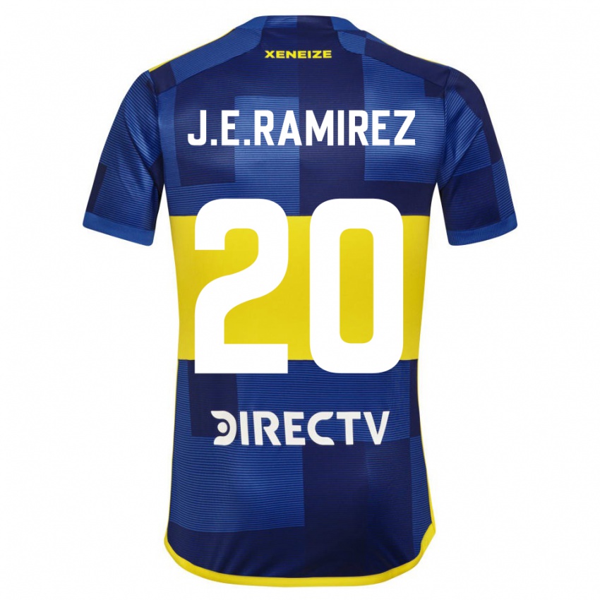 Uomo Maglia Juan Edgardo Ramirez #20 Blu Giallo Kit Gara Home 2024/25 Maglietta