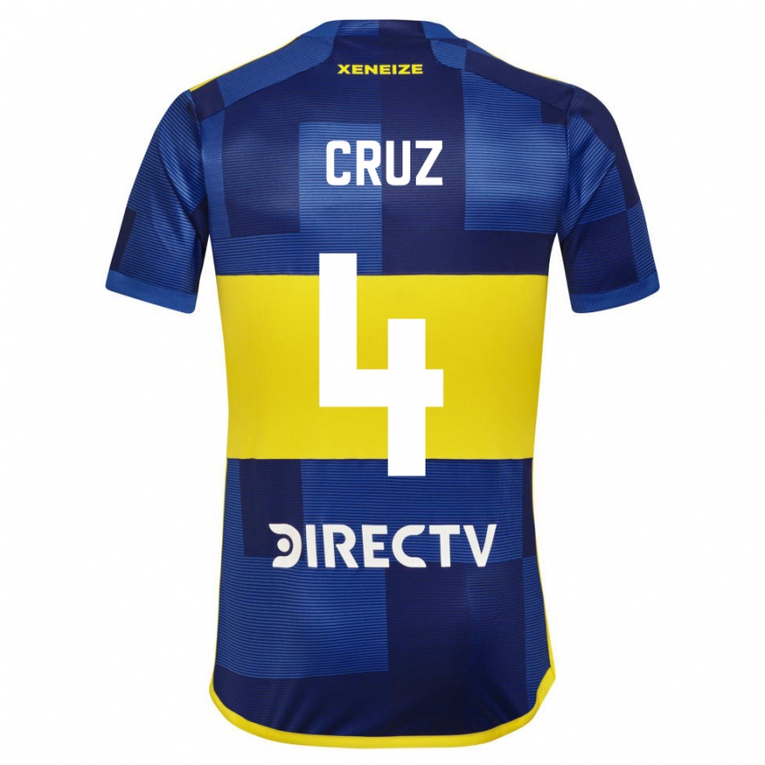 Uomo Maglia Julieta Cruz #4 Blu Giallo Kit Gara Home 2024/25 Maglietta