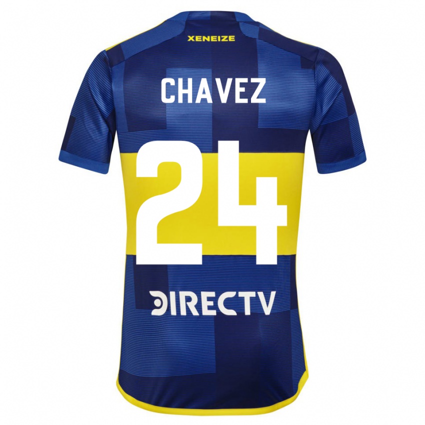 Uomo Maglia Gabriela Chavez #24 Blu Giallo Kit Gara Home 2024/25 Maglietta