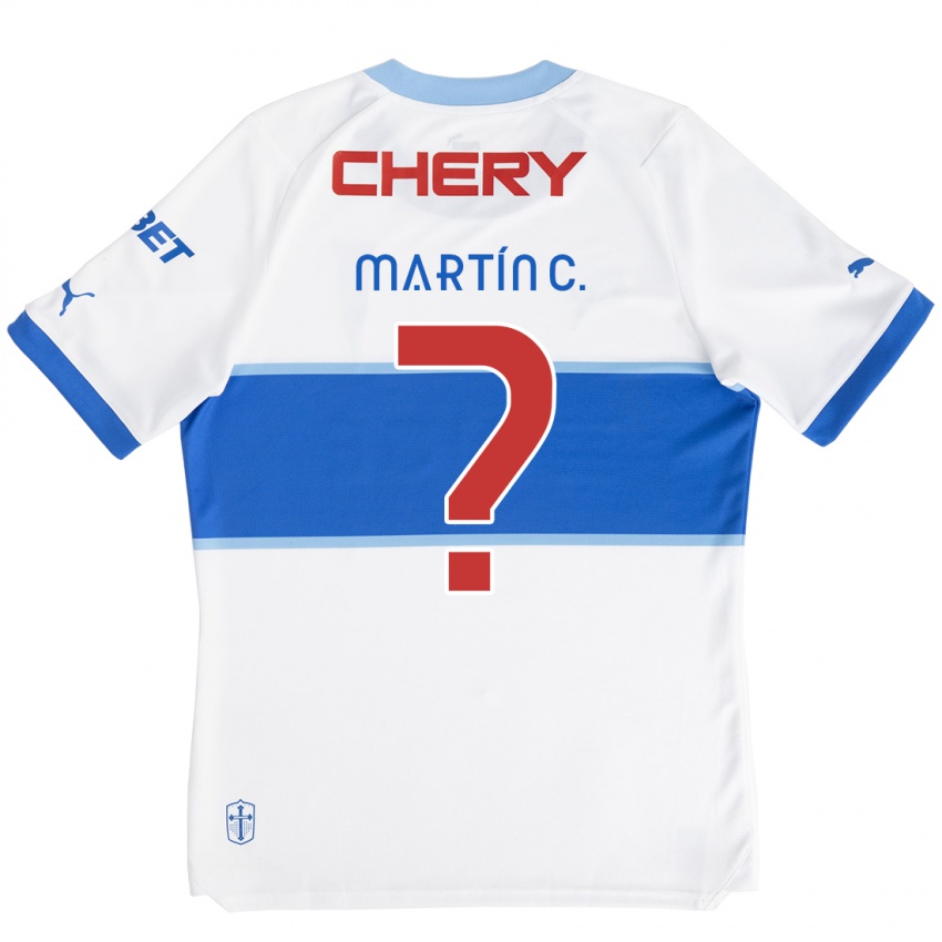 Uomo Maglia Martín Contreras #0 Bianco Blu Kit Gara Home 2024/25 Maglietta