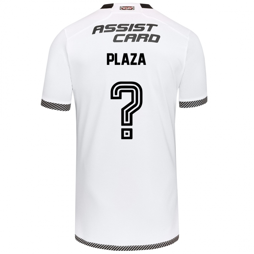 Uomo Maglia Diego Plaza #0 Bianco Nero Kit Gara Home 2024/25 Maglietta