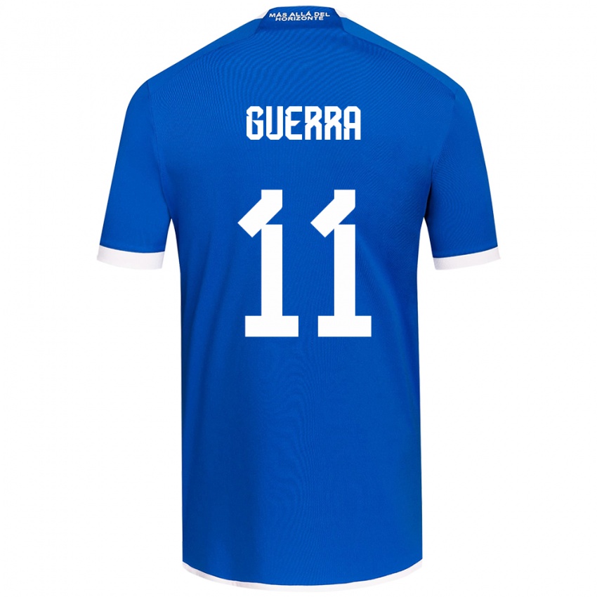 Uomo Maglia Nicolás Guerra #11 Blu Bianco Kit Gara Home 2024/25 Maglietta