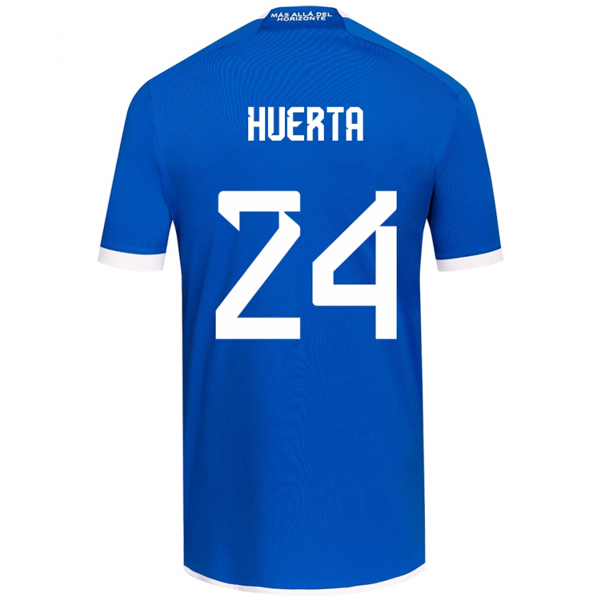 Uomo Maglia Renato Huerta #24 Blu Bianco Kit Gara Home 2024/25 Maglietta