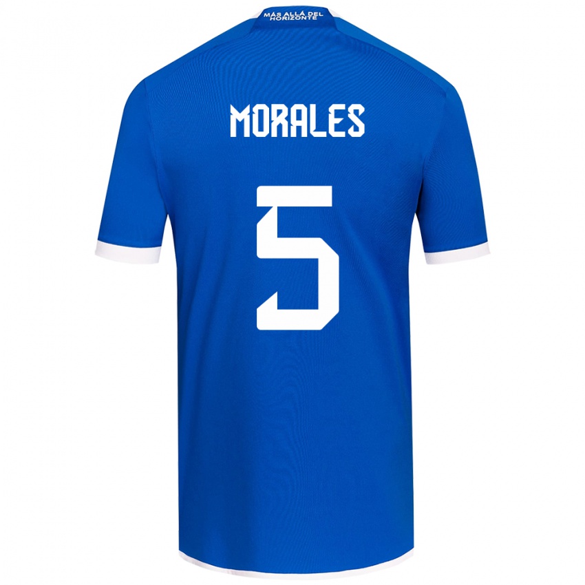 Uomo Maglia Mariana Morales #5 Blu Bianco Kit Gara Home 2024/25 Maglietta