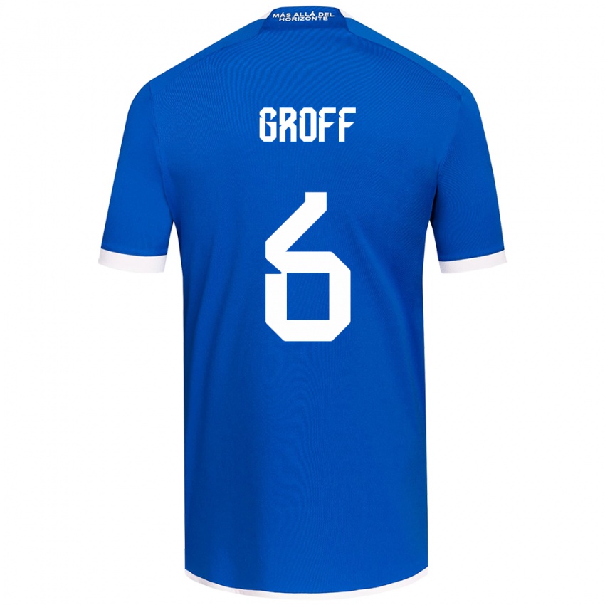 Uomo Maglia Llanka Groff #6 Blu Bianco Kit Gara Home 2024/25 Maglietta