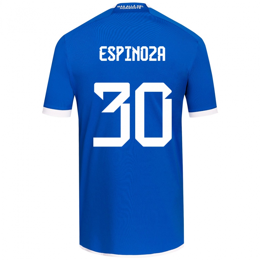 Uomo Maglia Isidora Espinoza #30 Blu Bianco Kit Gara Home 2024/25 Maglietta