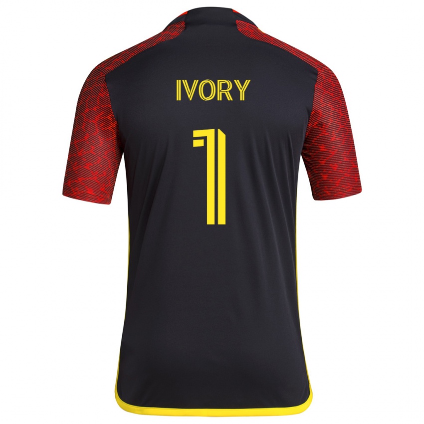 Uomo Maglia Laurel Ivory #1 Rosso Nero Kit Gara Away 2024/25 Maglietta