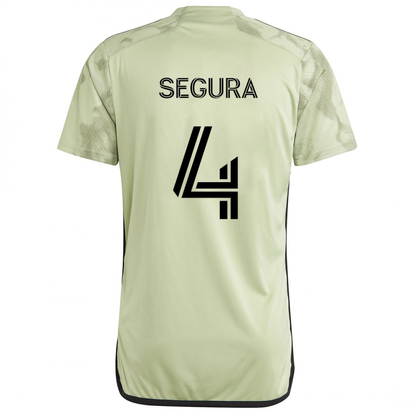 Uomo Maglia Eddie Segura #4 Verde Chiaro Kit Gara Away 2024/25 Maglietta