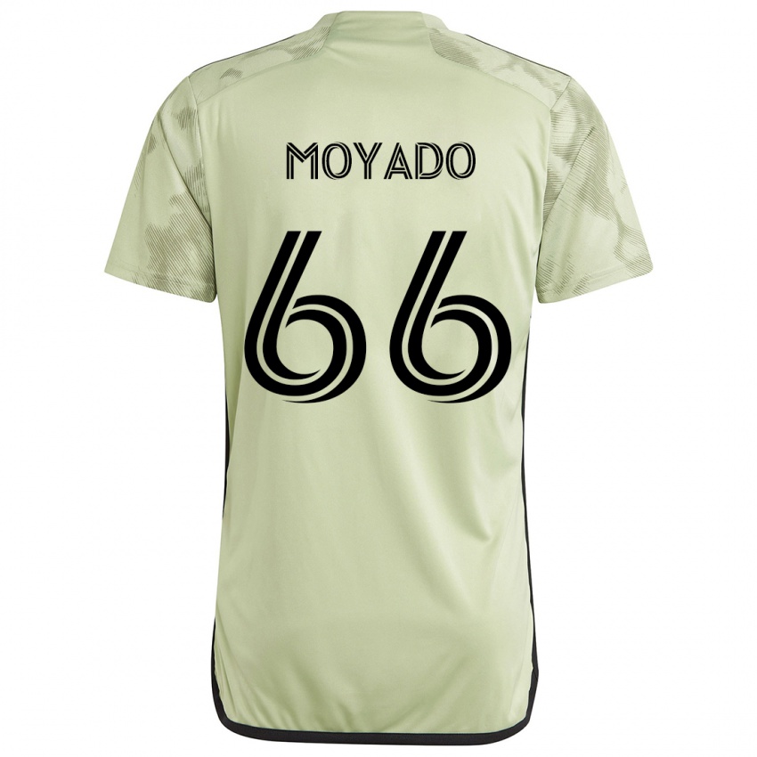 Uomo Maglia Bryan Moyado #66 Verde Chiaro Kit Gara Away 2024/25 Maglietta