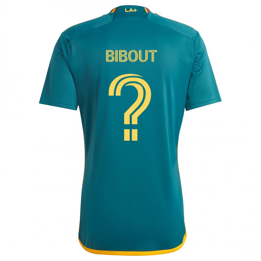 Uomo Maglia Aaron Bibout #0 Verde Giallo Kit Gara Away 2024/25 Maglietta